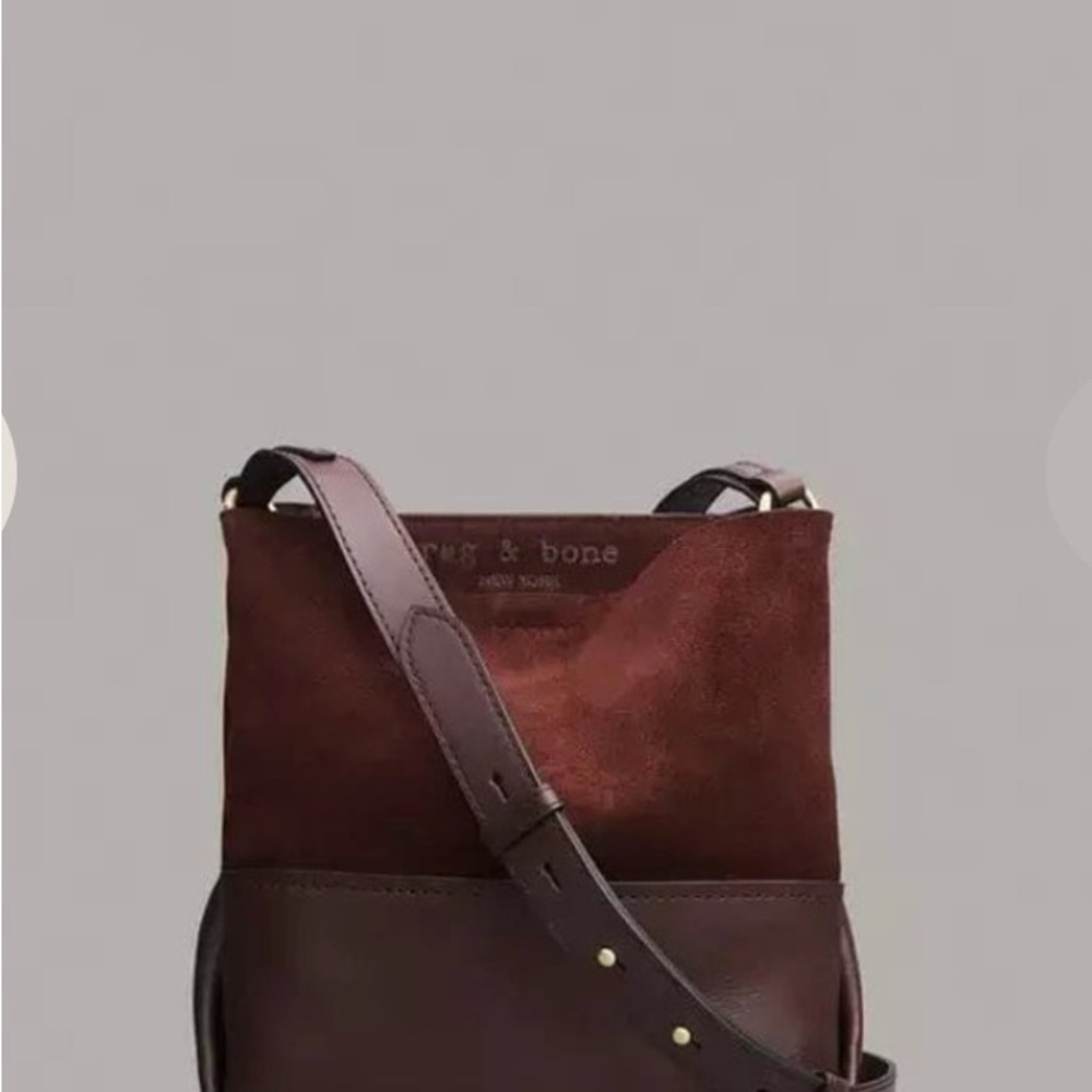 Rag & Bone Passenger Crossbody 2.0 in Expresso Suede